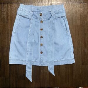 Spartina 449 Neveah Denim Skirt Palm Grove Wash Size 8